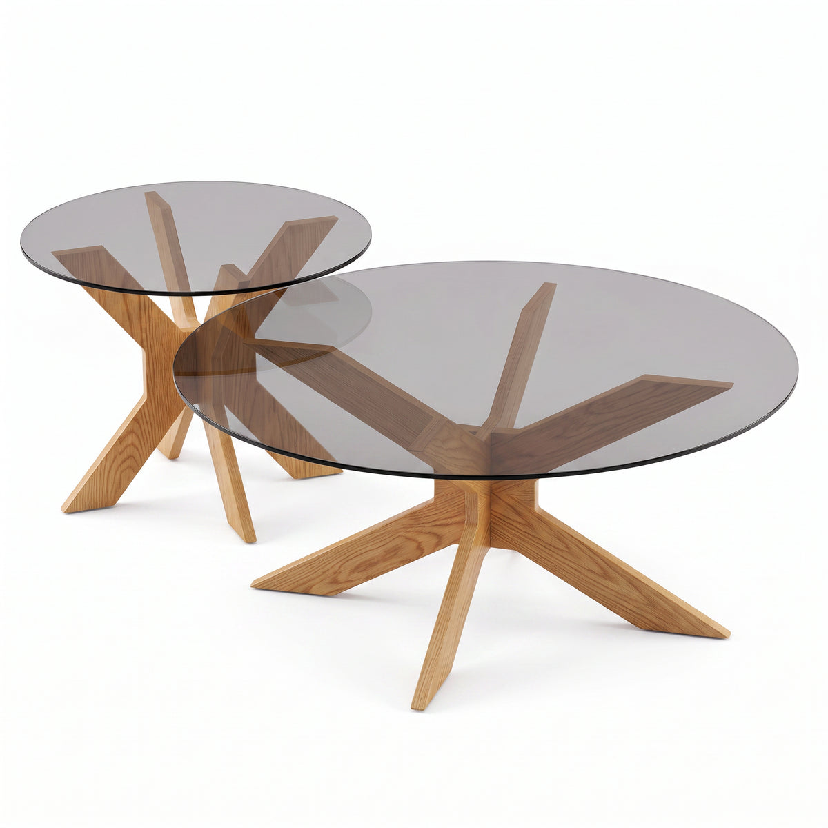 Table basse comete teinte Naturel, packshot fond blanc