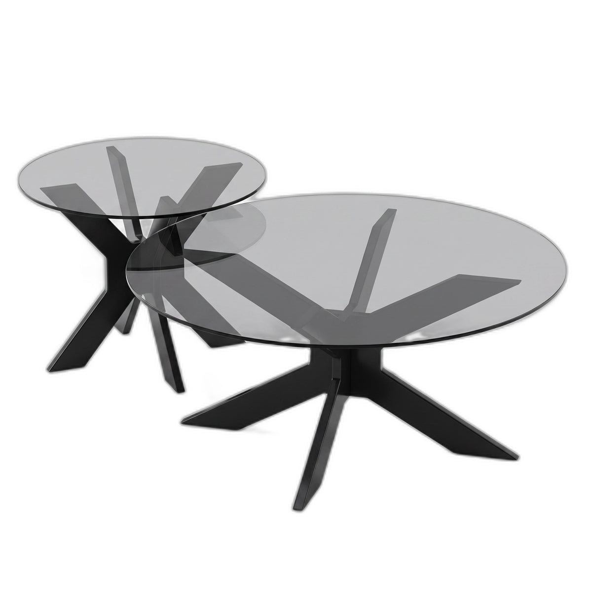 Table basse comete teinte Noir, packshot fond blanc