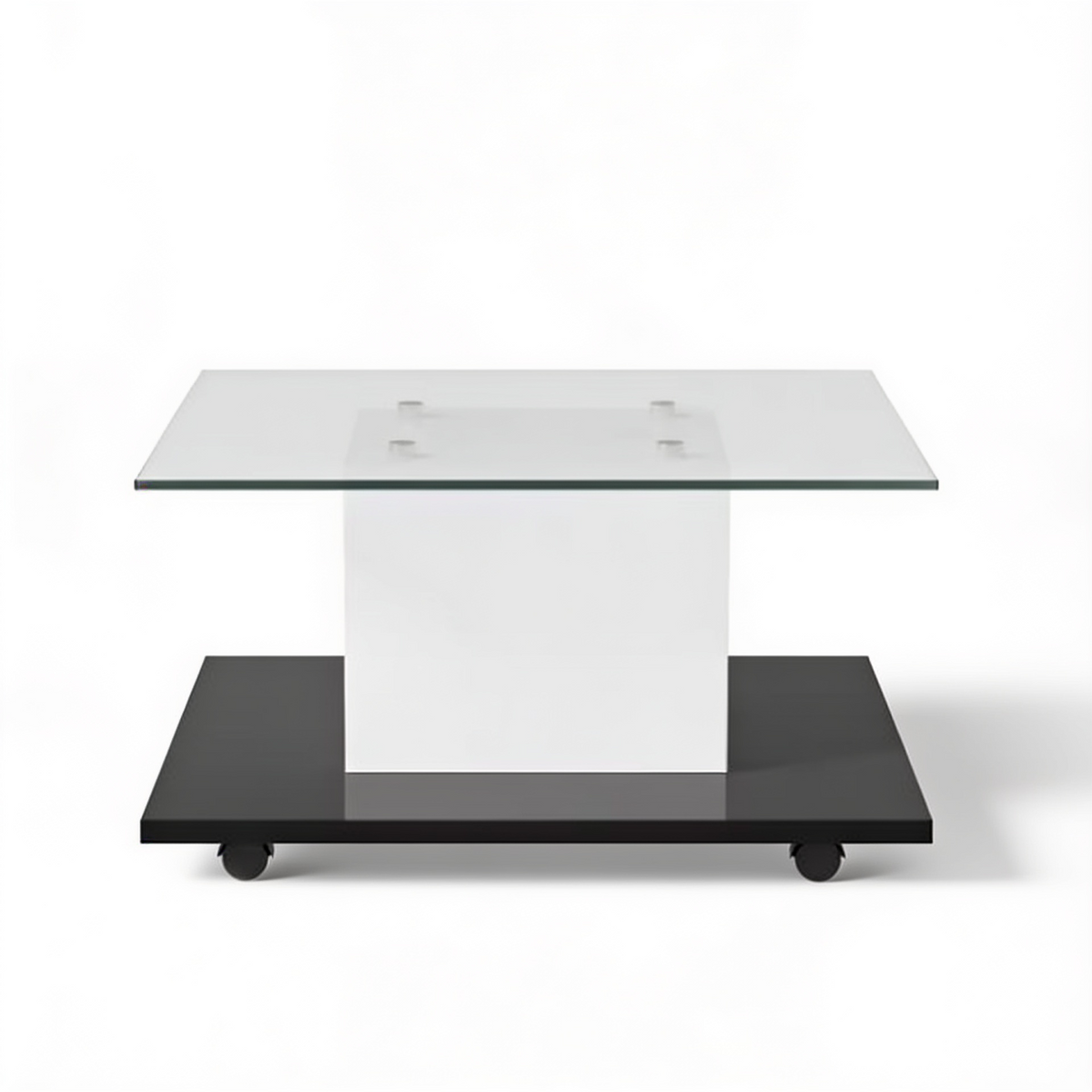 Table basse lumineuse LED - fond blanc vue de face Vitrame